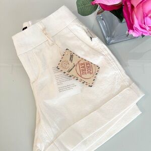 NWT Dear John Cream Shorts